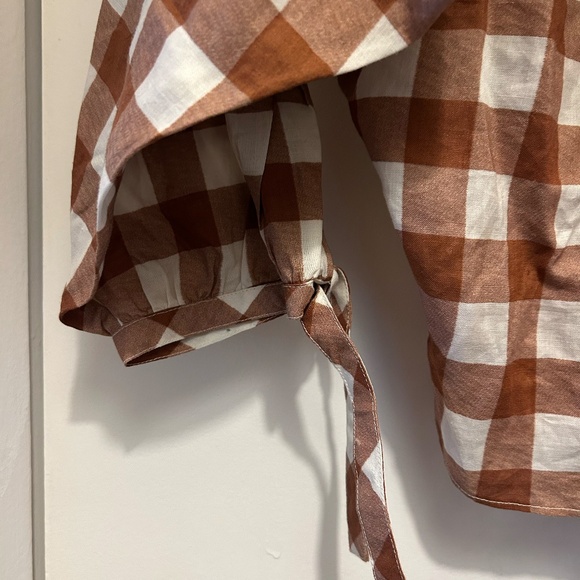 DOEN HEATHER TAYLOR OKEEFFE GINGHAM TOP - Picture 14 of 14